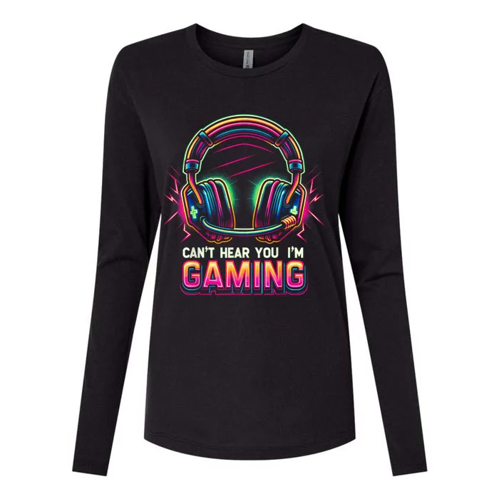 Funny Gamer For Teens Video Gaming Graphic Womens Cotton Relaxed Long Sleeve T-Shirt