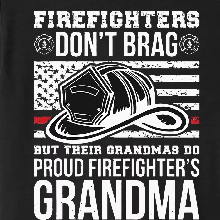 Firefighter Grandma Fireman Funny Grandmother ChromaSoft Performance T-Shirt