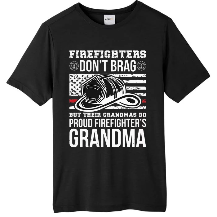 Firefighter Grandma Fireman Funny Grandmother ChromaSoft Performance T-Shirt