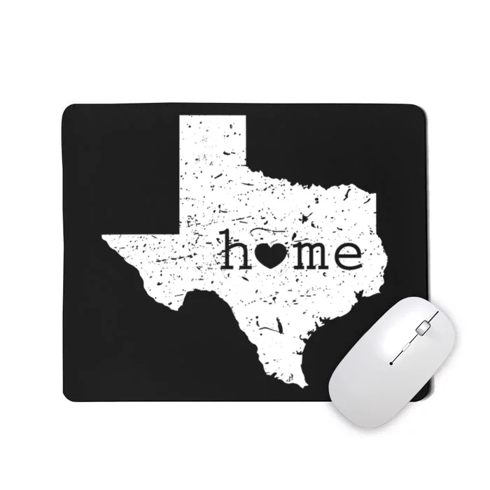 Funny Gift For Love State Of Texas Home Heart Texan Mousepad