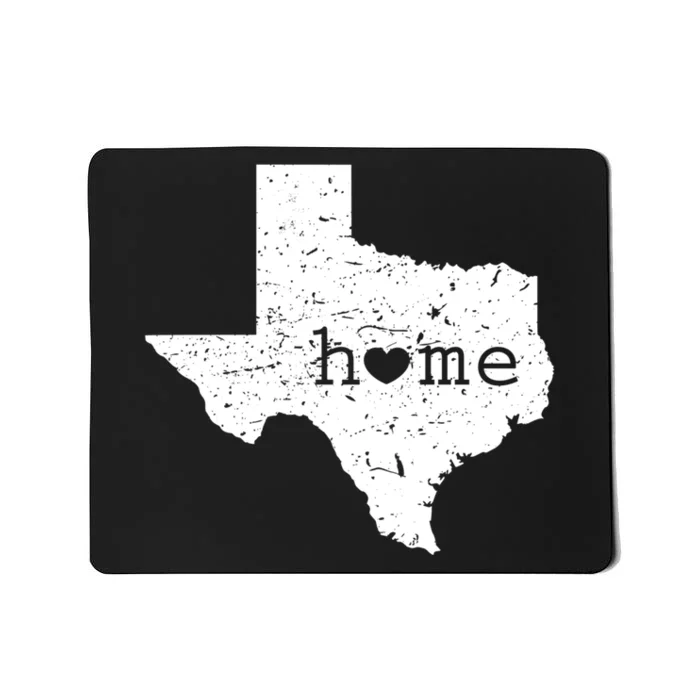 Funny Gift For Love State Of Texas Home Heart Texan Mousepad