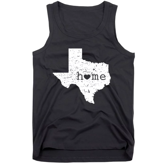 Funny Gift For Love State Of Texas Home Heart Texan Tank Top