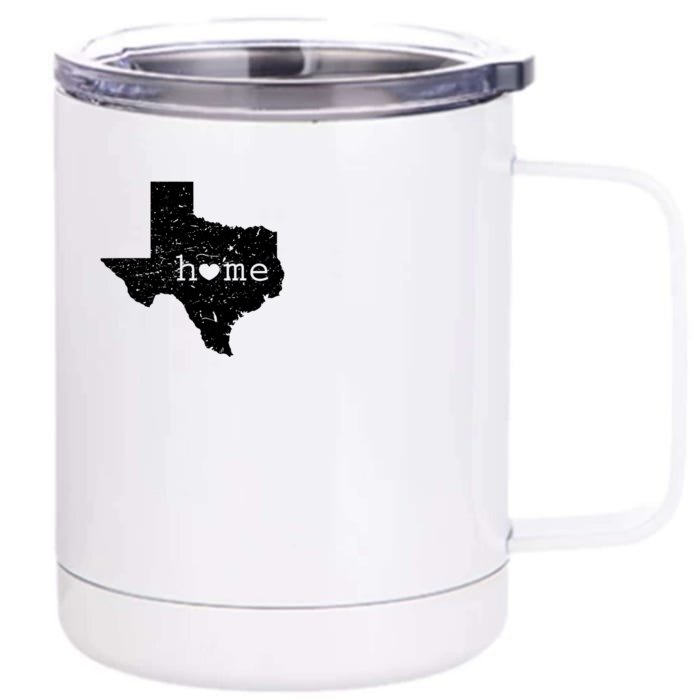 Funny Gift For Love State Of Texas Home Heart Texan Front & Back 12oz Stainless Steel Tumbler Cup