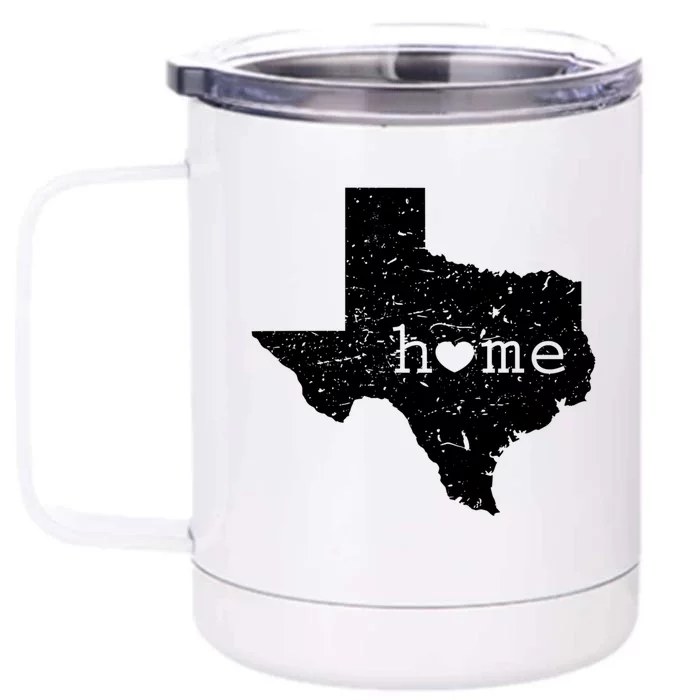 Funny Gift For Love State Of Texas Home Heart Texan Front & Back 12oz Stainless Steel Tumbler Cup