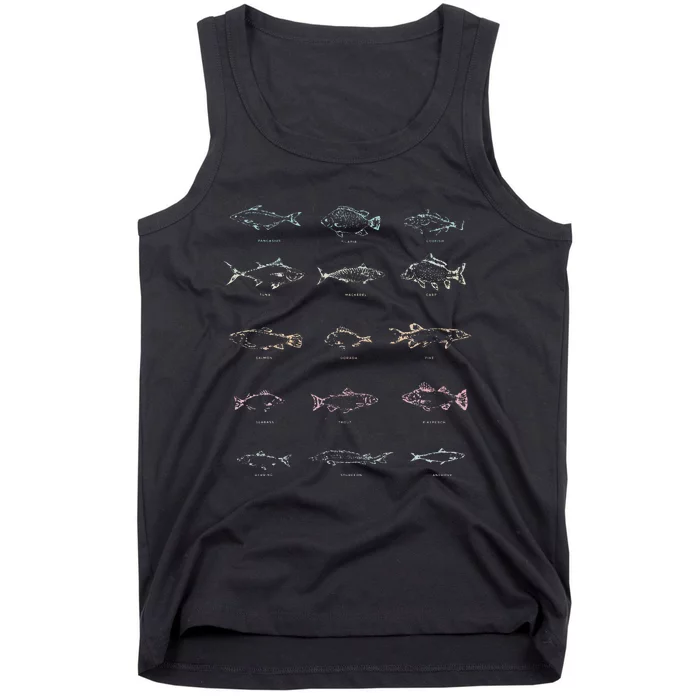 Fishing Gift Fish Fishermen Hobby Lake Fishing Tank Top