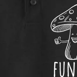 Fun Guy Funny Mushroom Party Clubbing Fungi Fun Guy Dry Zone Grid Performance Polo