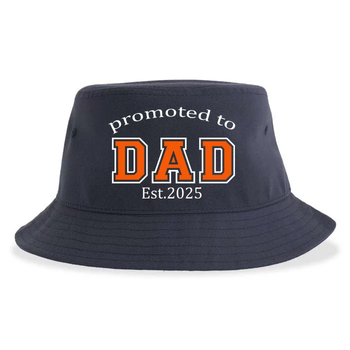 Funny Gift First Time Daddy 2025 Sustainable Bucket Hat