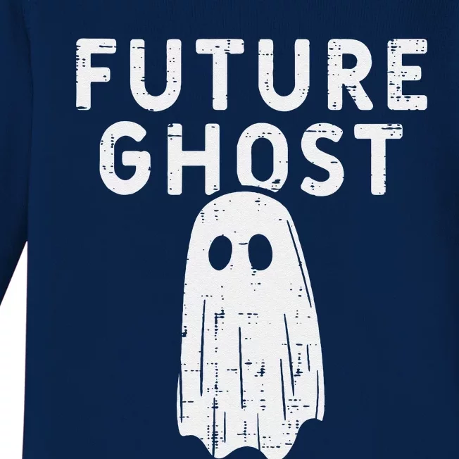 Future Ghost Funny Happy Halloween Costume Baby Long Sleeve Bodysuit