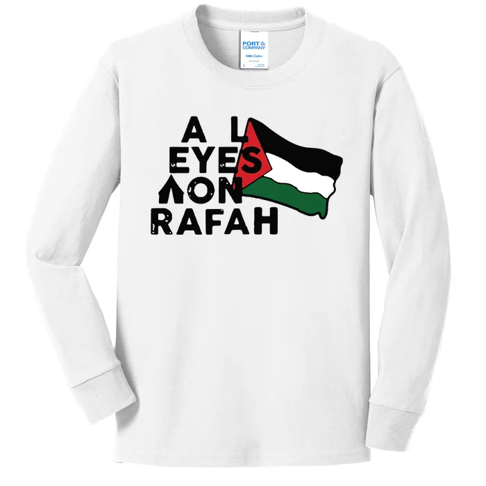 Free Gaza Free Palestine.. Kids Long Sleeve Shirt