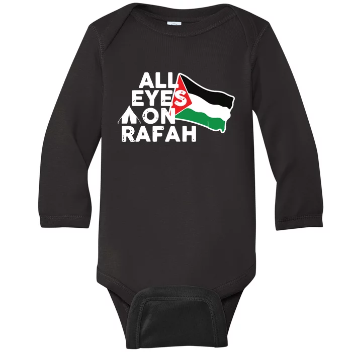 Free Gaza  Free Palestine Baby Long Sleeve Bodysuit