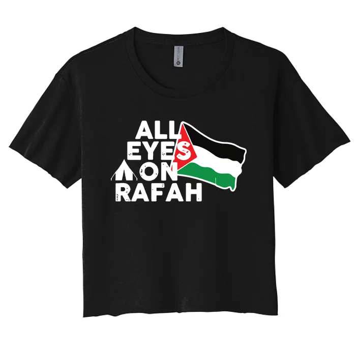 Free Gaza  Free Palestine Women's Crop Top Tee