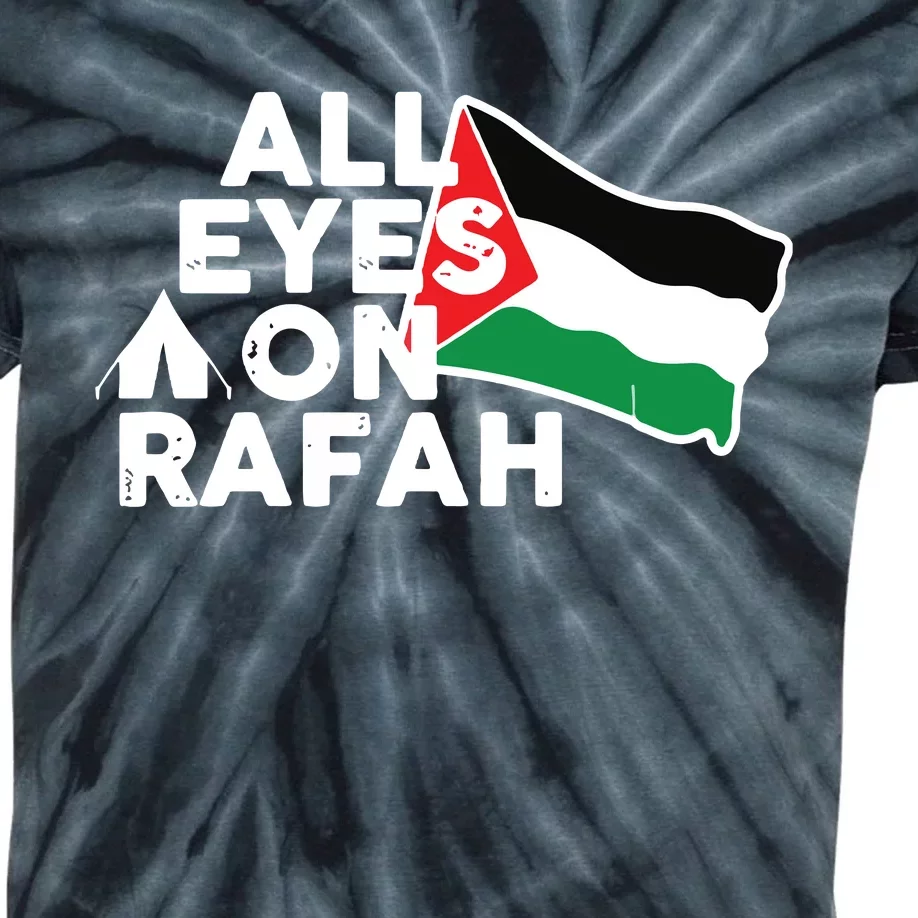 Free Gaza  Free Palestine Kids Tie-Dye T-Shirt