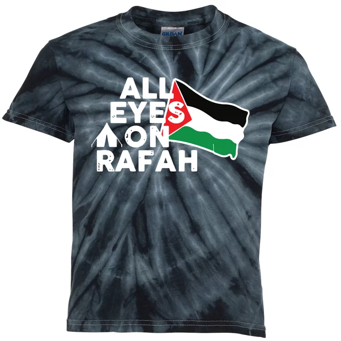 Free Gaza  Free Palestine Kids Tie-Dye T-Shirt