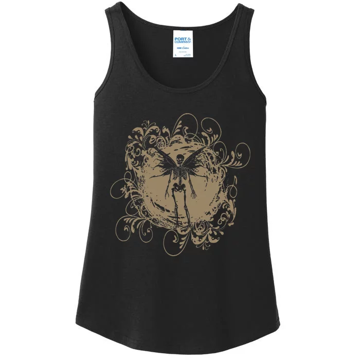 Fairy Grunge Fairycore Aesthetic Skeleton Butterfly Ladies Essential Tank