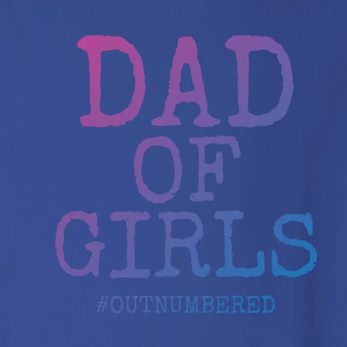 Father Gift From Daughters Funny Dad Of #Outnumbered Cool Gift Toddler Long Sleeve Shirt