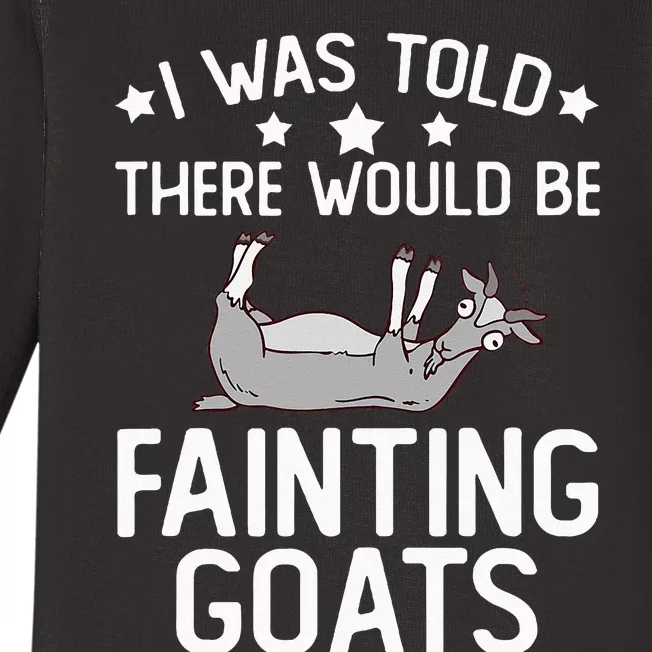 Fainting Goat Funny Tennessee Myotonic Goats Baby Long Sleeve Bodysuit