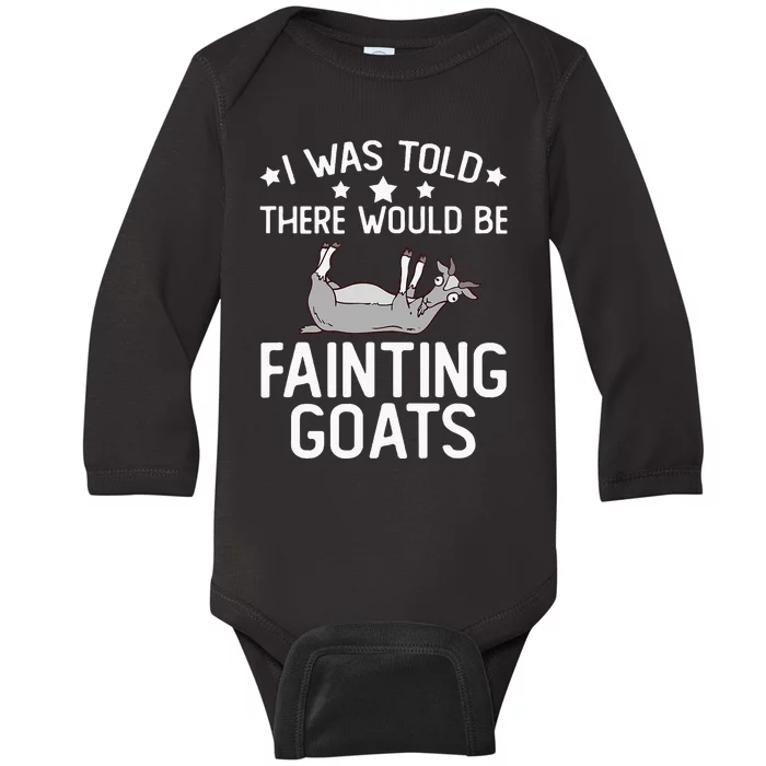 Fainting Goat Funny Tennessee Myotonic Goats Baby Long Sleeve Bodysuit