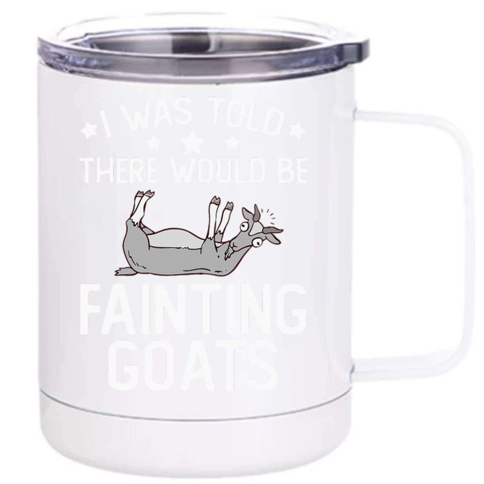 Fainting Goat Funny Tennessee Myotonic Goats Front & Back 12oz Stainless Steel Tumbler Cup