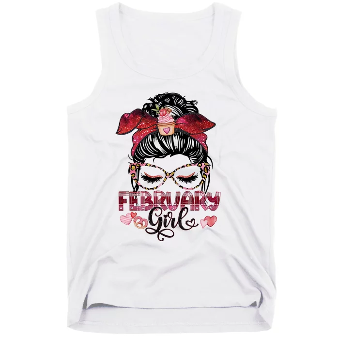 February Girl February Birthday For Lover Gift Trending Birthday Party Tank Top