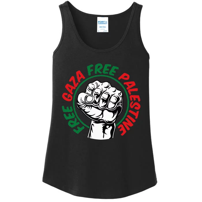 Free Gaza Ladies Essential Tank