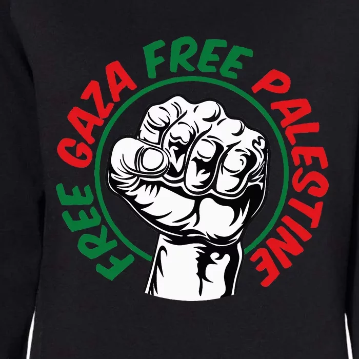 Free Gaza Womens California Wash Sweatshirt