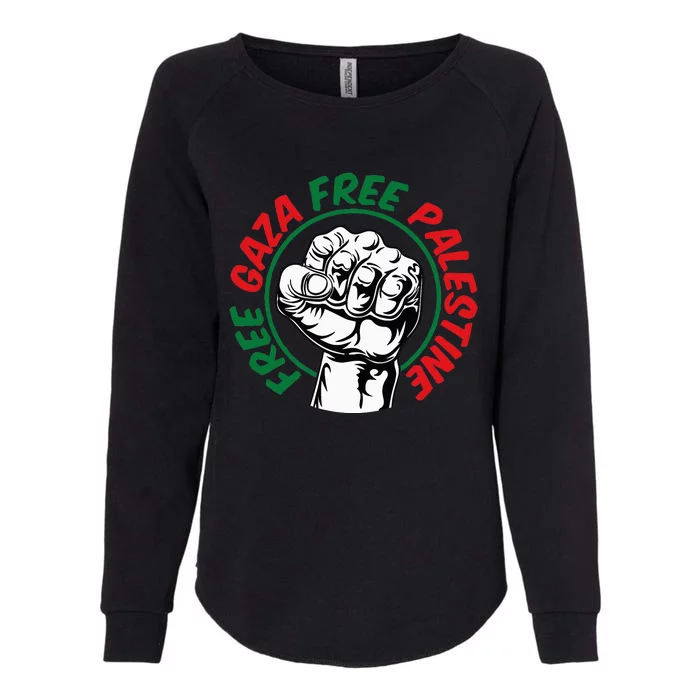 Free Gaza Womens California Wash Sweatshirt