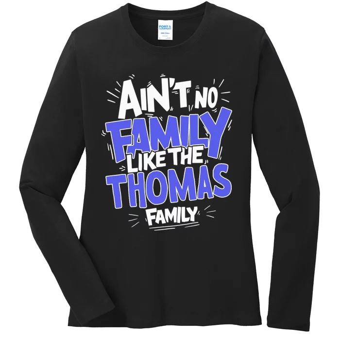 Funny Gift Family Name Member Ladies Long Sleeve Shirt