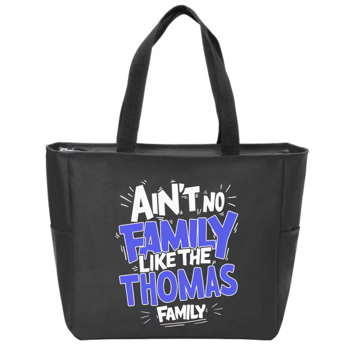 Funny Gift Family Name Member Zip Tote Bag