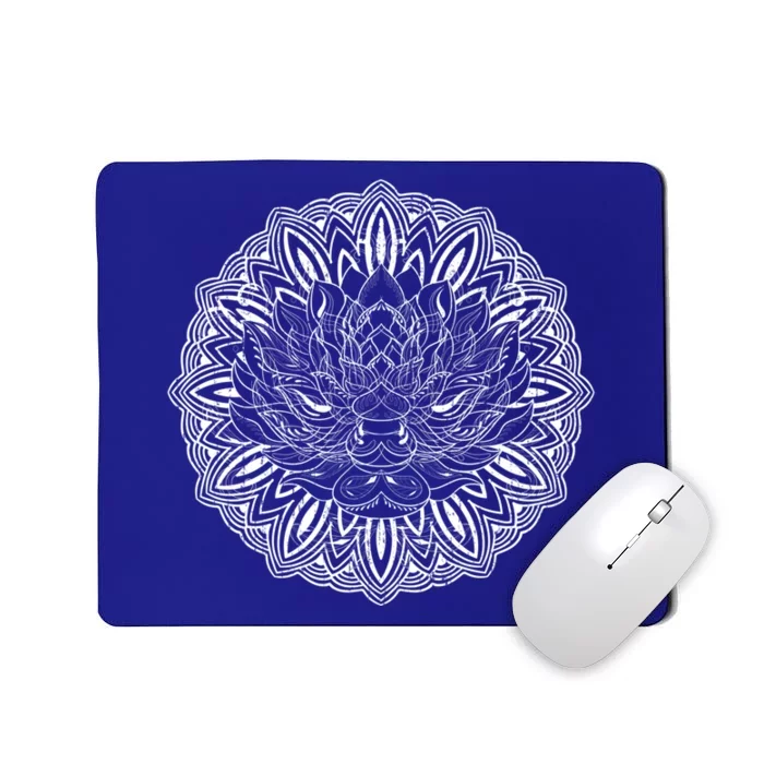 Fractal Geometry Flower Blossom Boho Dala Yoga Art Lotus Meaningful Gift Mousepad