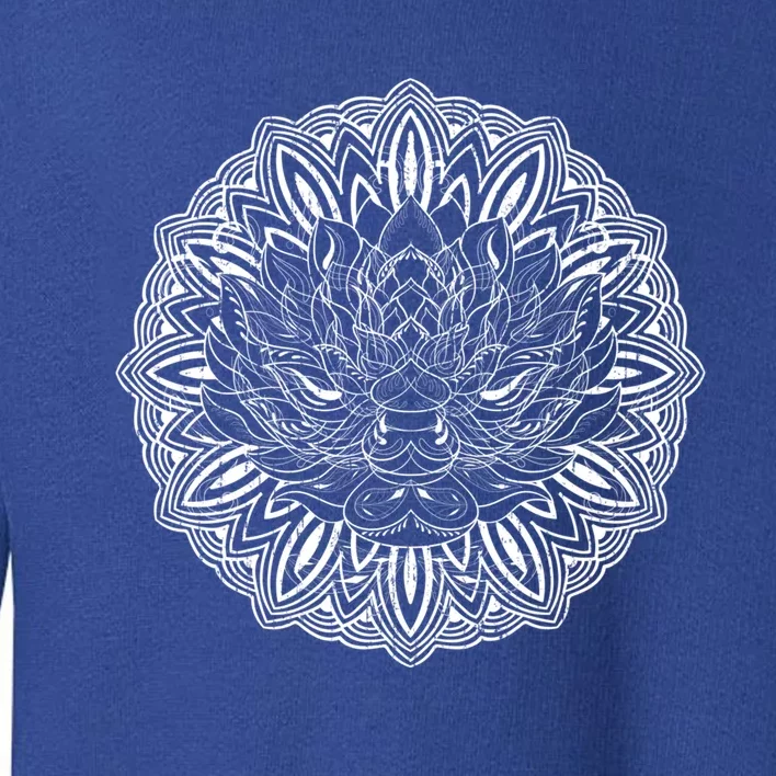 Fractal Geometry Flower Blossom Boho Dala Yoga Art Lotus Meaningful Gift Toddler Sweatshirt