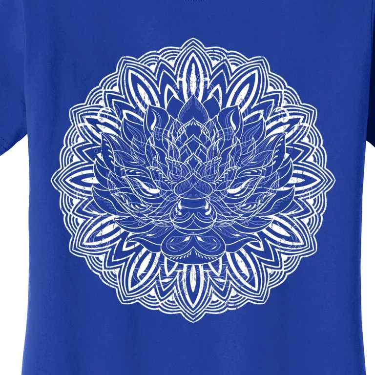 Fractal Geometry Flower Blossom Boho Dala Yoga Art Lotus Meaningful Gift Women's T-Shirt