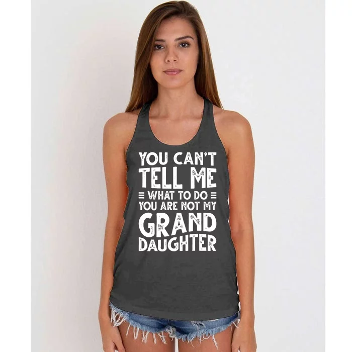 Funny Grandpa For Grandfather Papa Birthday Women's Knotted Racerback Tank