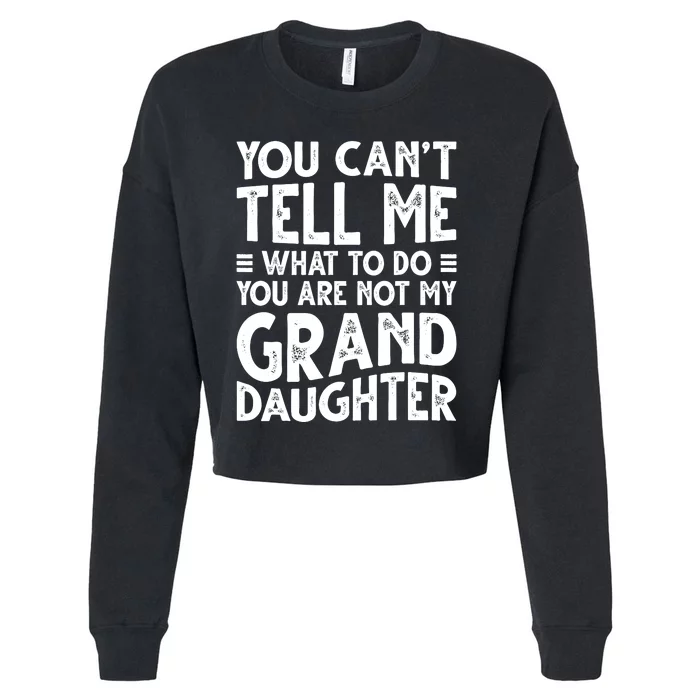 Funny Grandpa For Grandfather Papa Birthday Cropped Pullover Crew