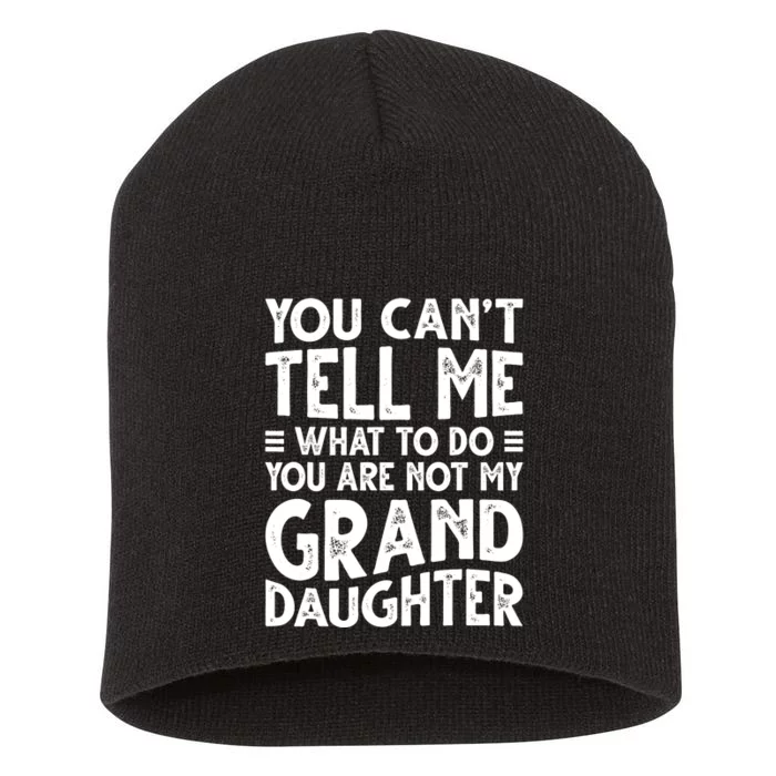 Funny Grandpa For Grandfather Papa Birthday Short Acrylic Beanie