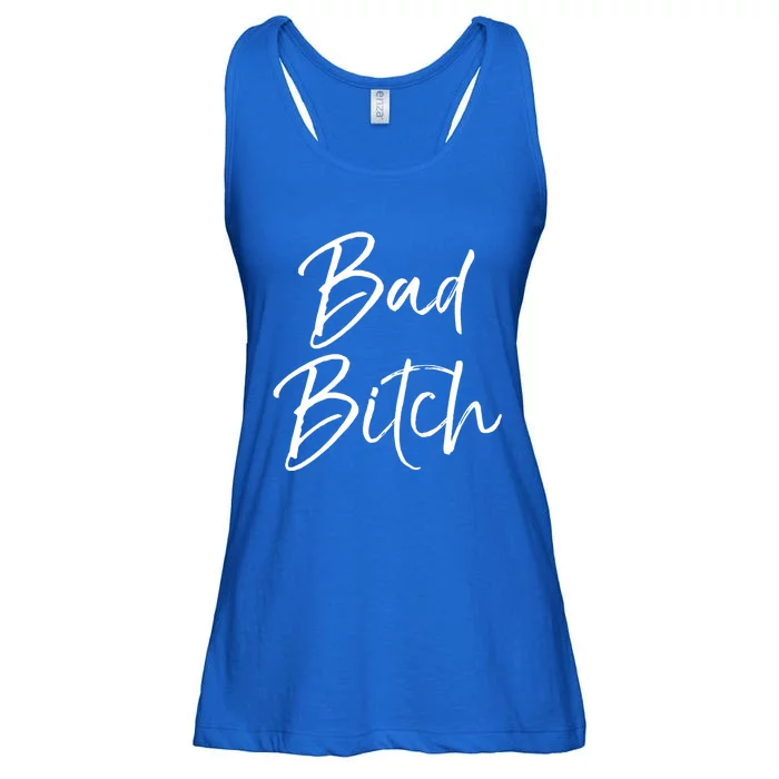 Funny Gift For Bad Ass Boss Quote Cute Bad Bitch Cute Gift Ladies Essential Flowy Tank