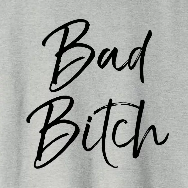 Funny Gift For Bad Ass Boss Quote Cute Bad Bitch Cute Gift Women's Crop Top Tee