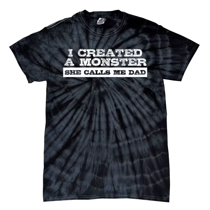 Funny Gift For Dad From Daughter First Fathers Day Tie-Dye T-Shirt