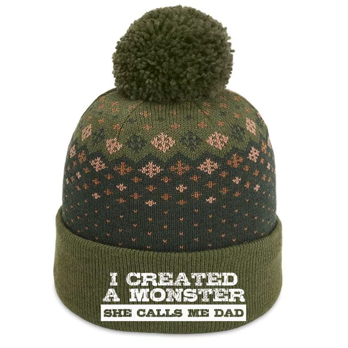 Funny Gift For Dad From Daughter First Fathers Day The Baniff Cuffed Pom Beanie