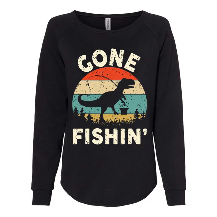 Funny Gone Fishing Womens California Wash Sweatshirt