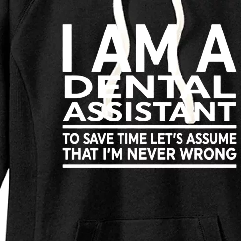 Funny Gift For Dental Assistant Coworker Birthday Women's Fleece Hoodie