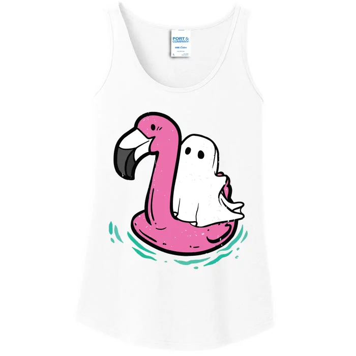 Flamingo Ghost Ladies Essential Tank