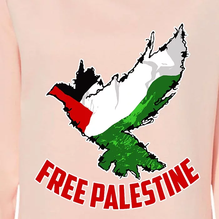 Free Gaza Free Palestine Flag Arabic Human Rights Peace Womens California Wash Sweatshirt