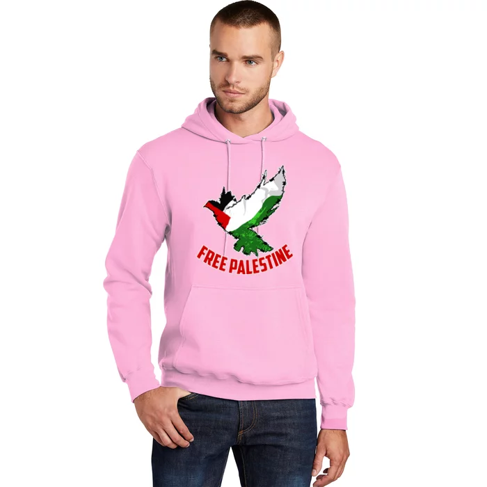 Free Gaza Free Palestine Flag Arabic Human Rights Peace Hoodie