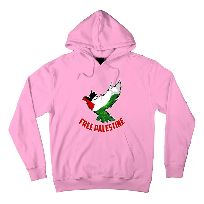 Free Gaza Free Palestine Flag Arabic Human Rights Peace Hoodie