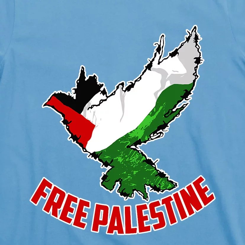 Free Gaza Free Palestine Flag Arabic Human Rights Peace T-Shirt