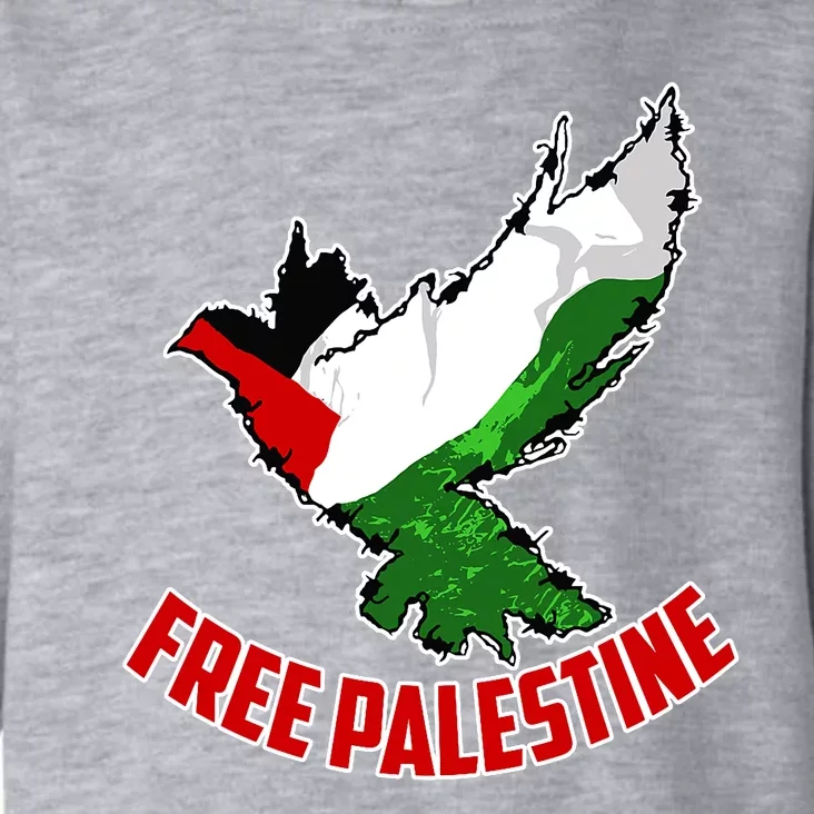 Free Gaza Free Palestine Flag Arabic Human Rights Peace Toddler Hoodie