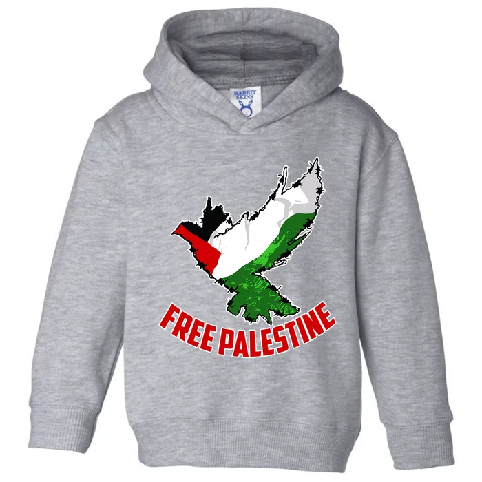 Free Gaza Free Palestine Flag Arabic Human Rights Peace Toddler Hoodie