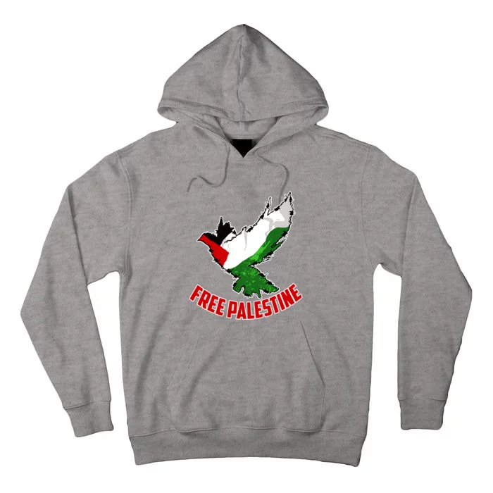 Free Gaza Free Palestine Flag Arabic Human Rights Peace Tall Hoodie