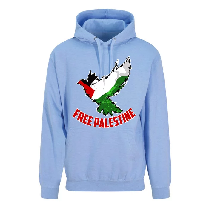 Free Gaza Free Palestine Flag Arabic Human Rights Peace Unisex Surf Hoodie