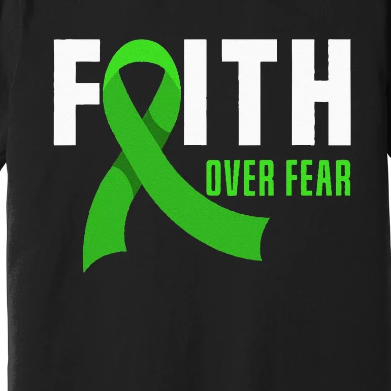 Faith God Fear Traumatic Brain Injury Awareness TBI Warrior Premium T-Shirt